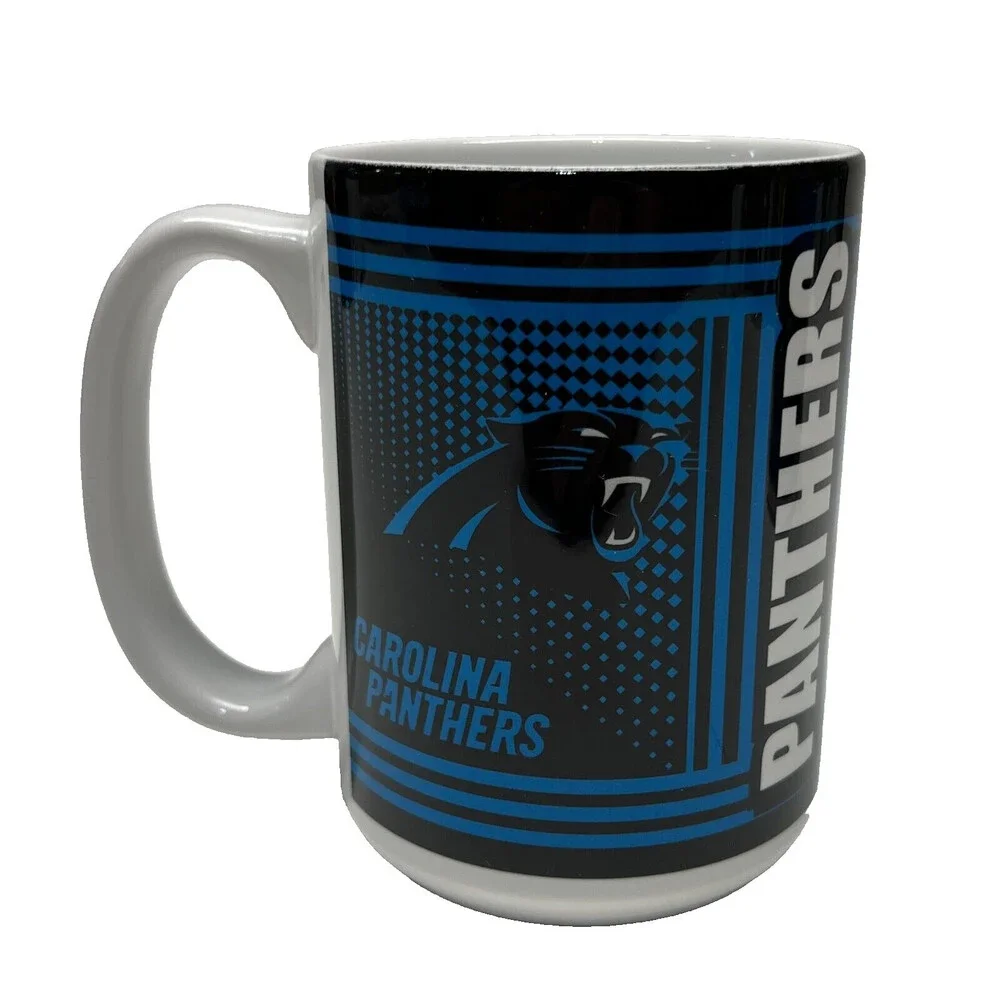 Carolina Panthers Coffee Cup 15oz Hero Style Ceramic Mug NFL Official Merch